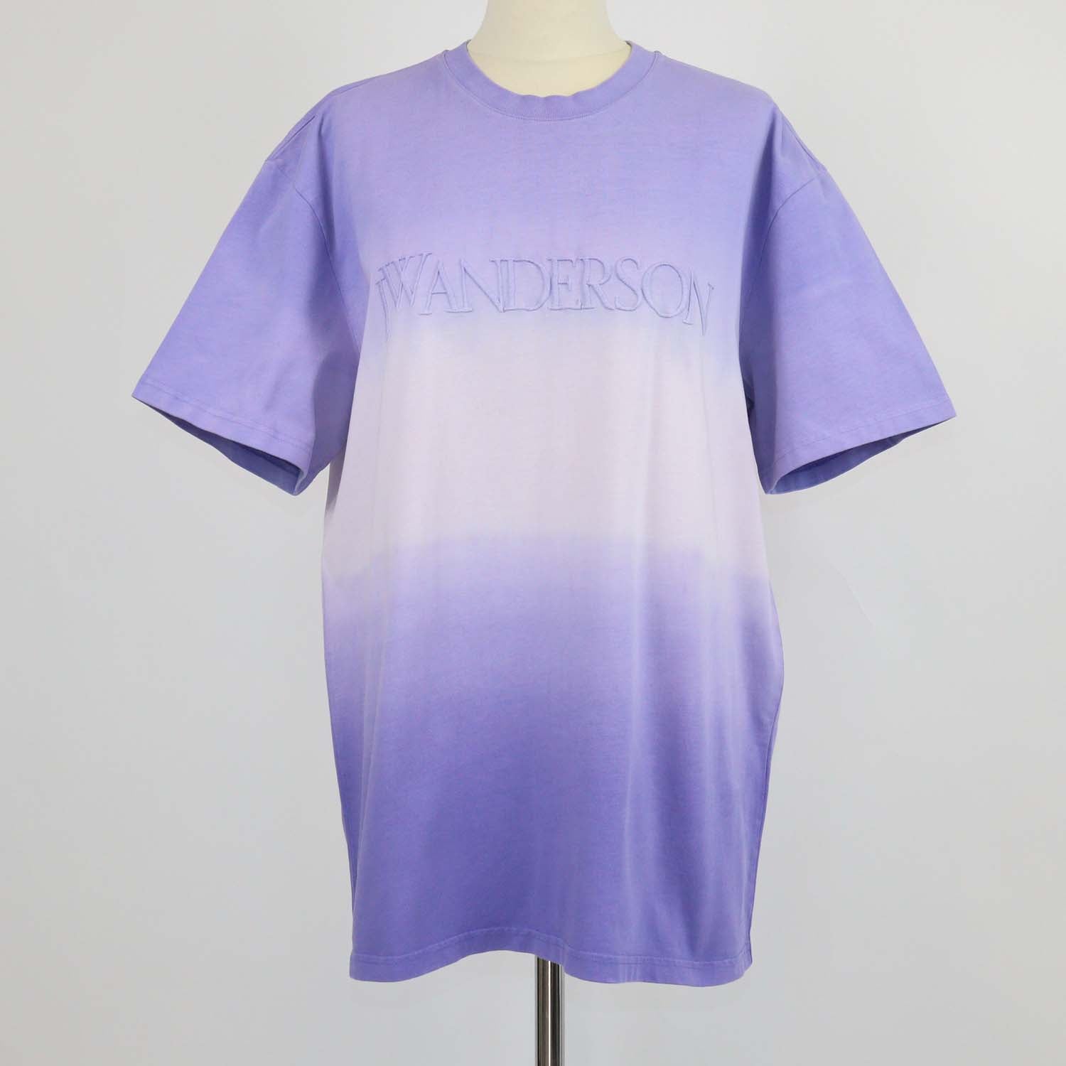 J.W. Anderson Purple Cotton Logo Embroidery Gradient T-shirt