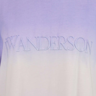 J.W. Anderson Purple Cotton Logo Embroidery Gradient T-shirt