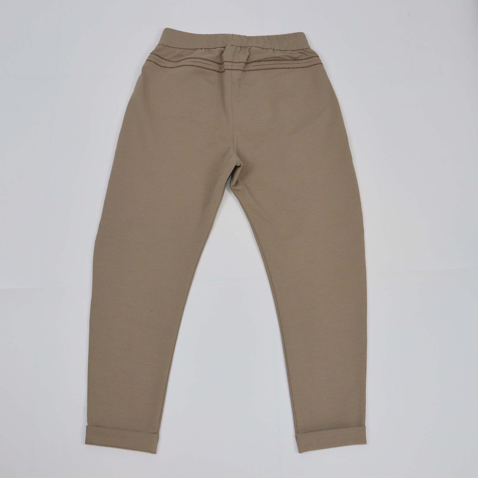 Brunello Cucinelli Beige Slim Pocket Drawstring Pants Womens Brunello Cucinelli 