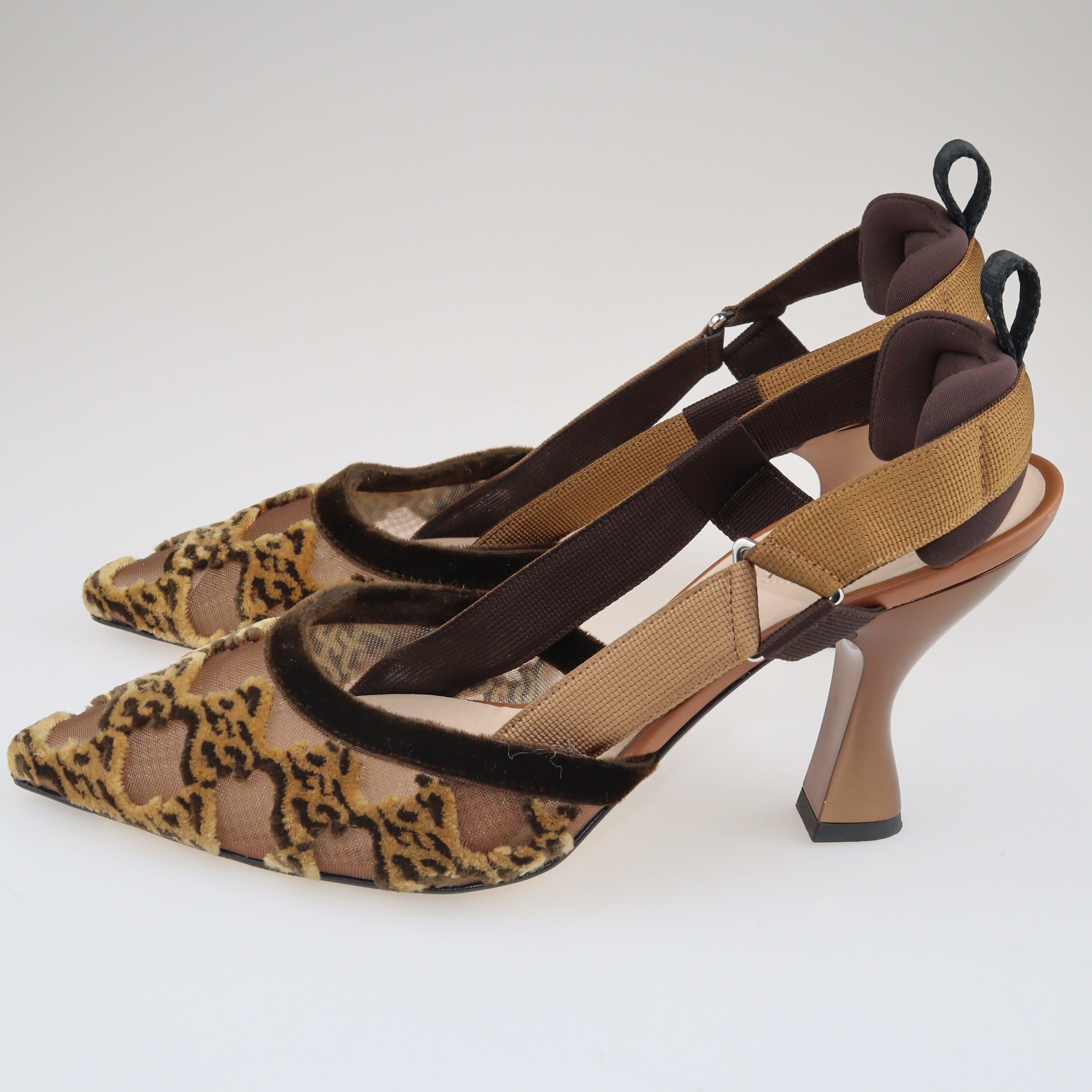 Brown Colibri Pumps Shoes Fendi 