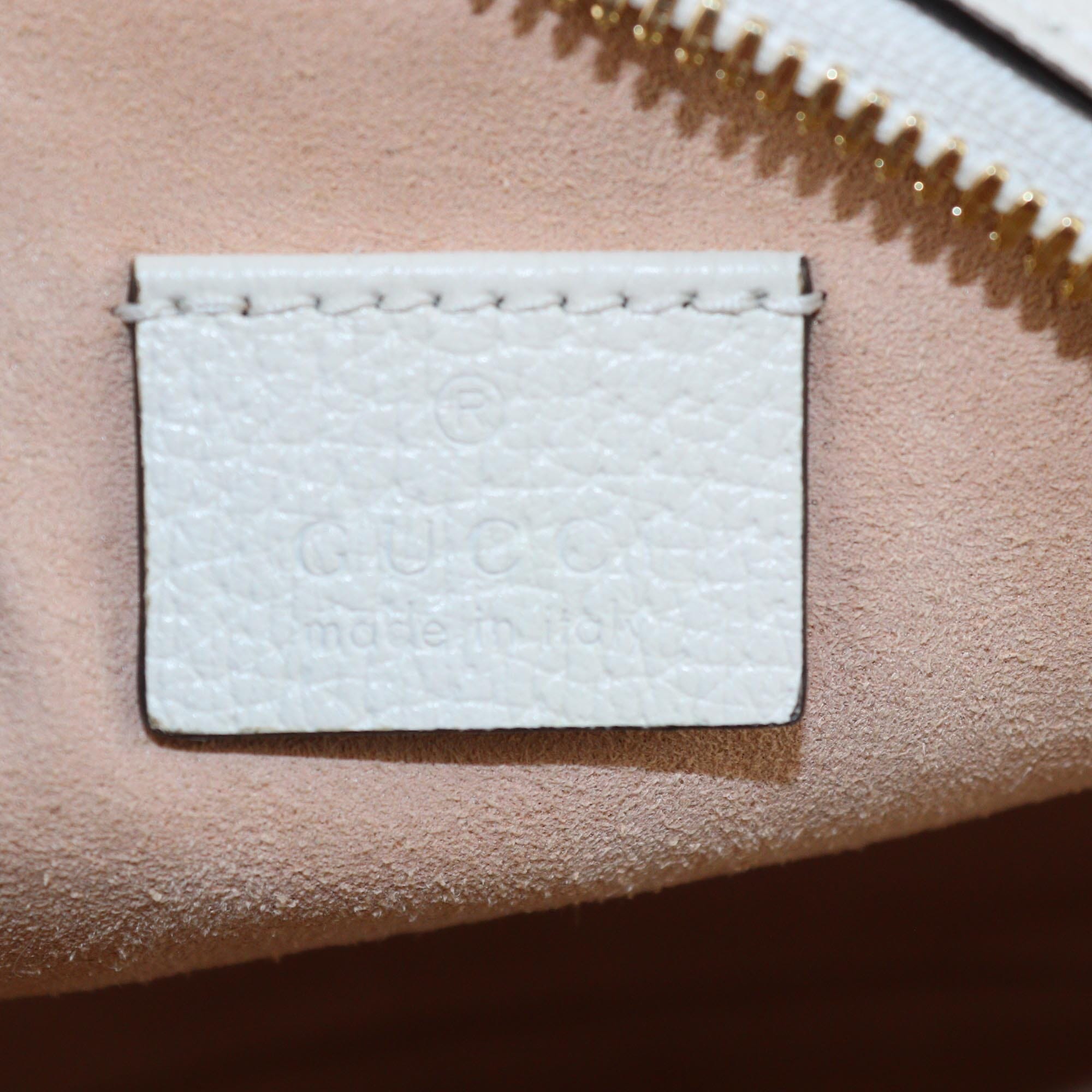 Gucci Off White Mini Web Ophidia Round Shoulder Bag Womens Gucci 