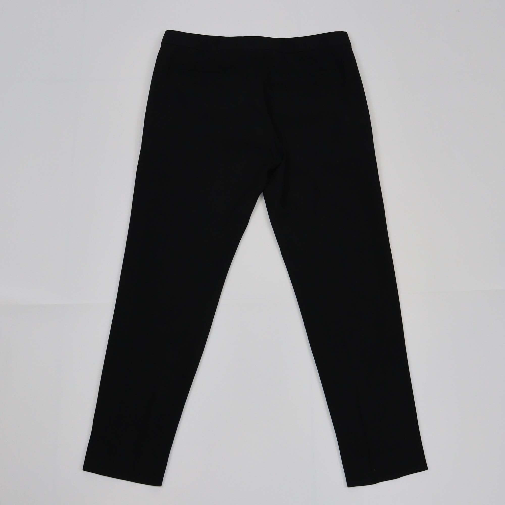 Chloe Black Crepe Straight Fit Pants Womens Chloe 