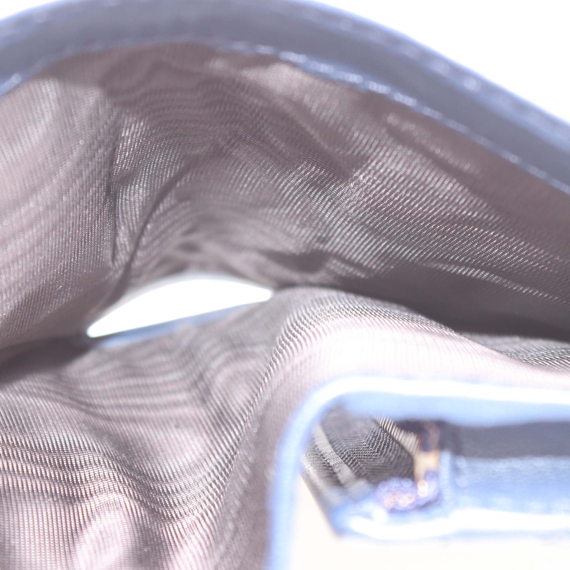 Gucci Blue Denim Floral Embroidered GG Marmont Card Case