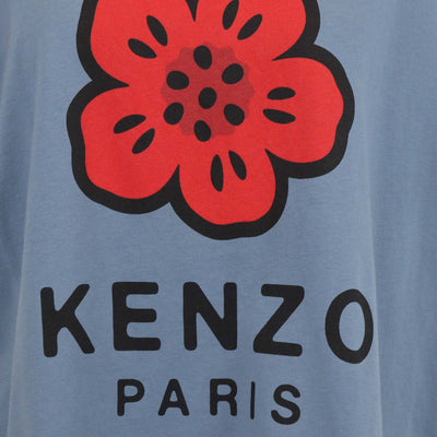 Kenzo Dark Grey Cotton Boke Flower Crewneck T-Shirt