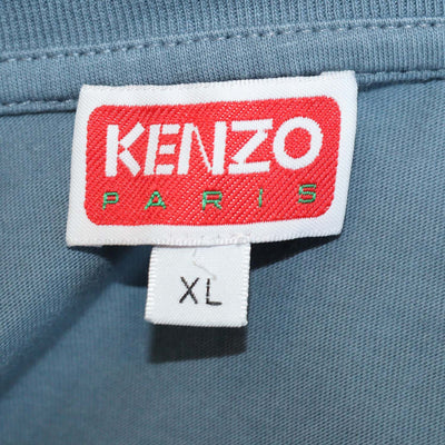 Kenzo Dark Grey Cotton Boke Flower Crewneck T-Shirt
