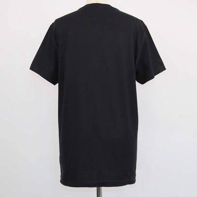 Burberry Black Cotton TB Embroidered Crew Neck T-Shirt