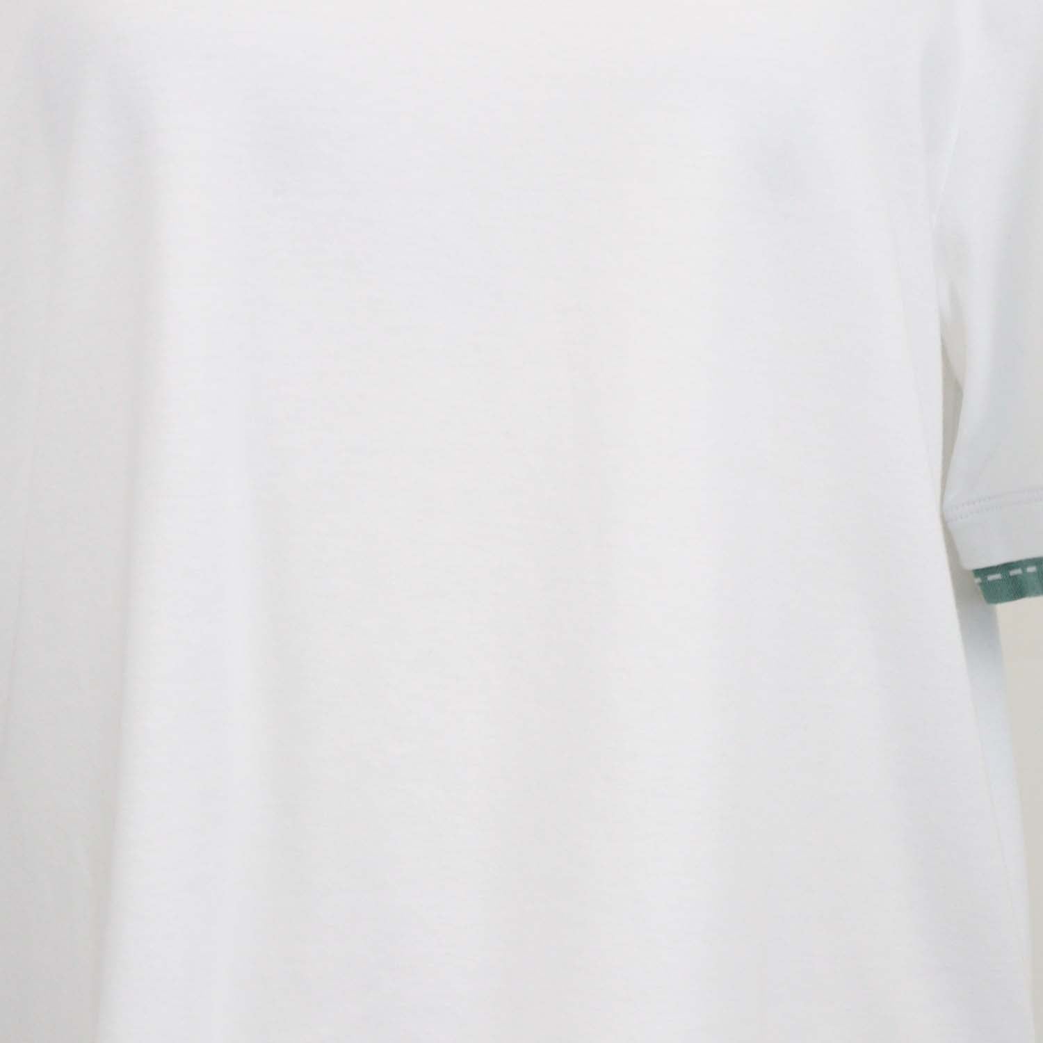 Hermes White Cotton Piqures Sellier Sleeve T-Shirt