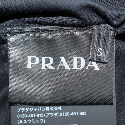 Prada Black Cotton Jersey Crew Neck T-Shirt