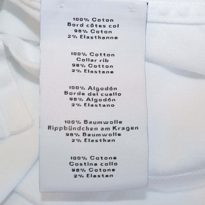 Hermes White Cotton Piqures Sellier Sleeve T-Shirt