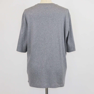 Hermes Gris Cotton Harnais en Gouache 3D T-Shirt