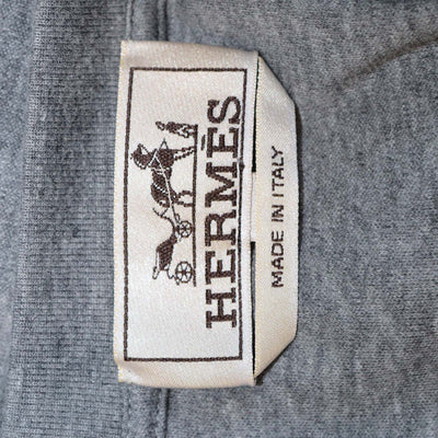 Hermes Gris Cotton Harnais en Gouache 3D T-Shirt