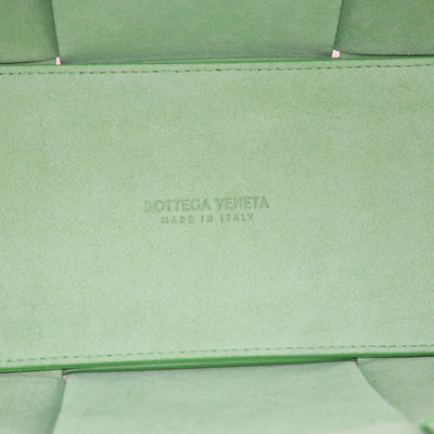 Bottega Veneta Brown/Green Intreccio Small Arco Tote Womens Bottega Veneta 