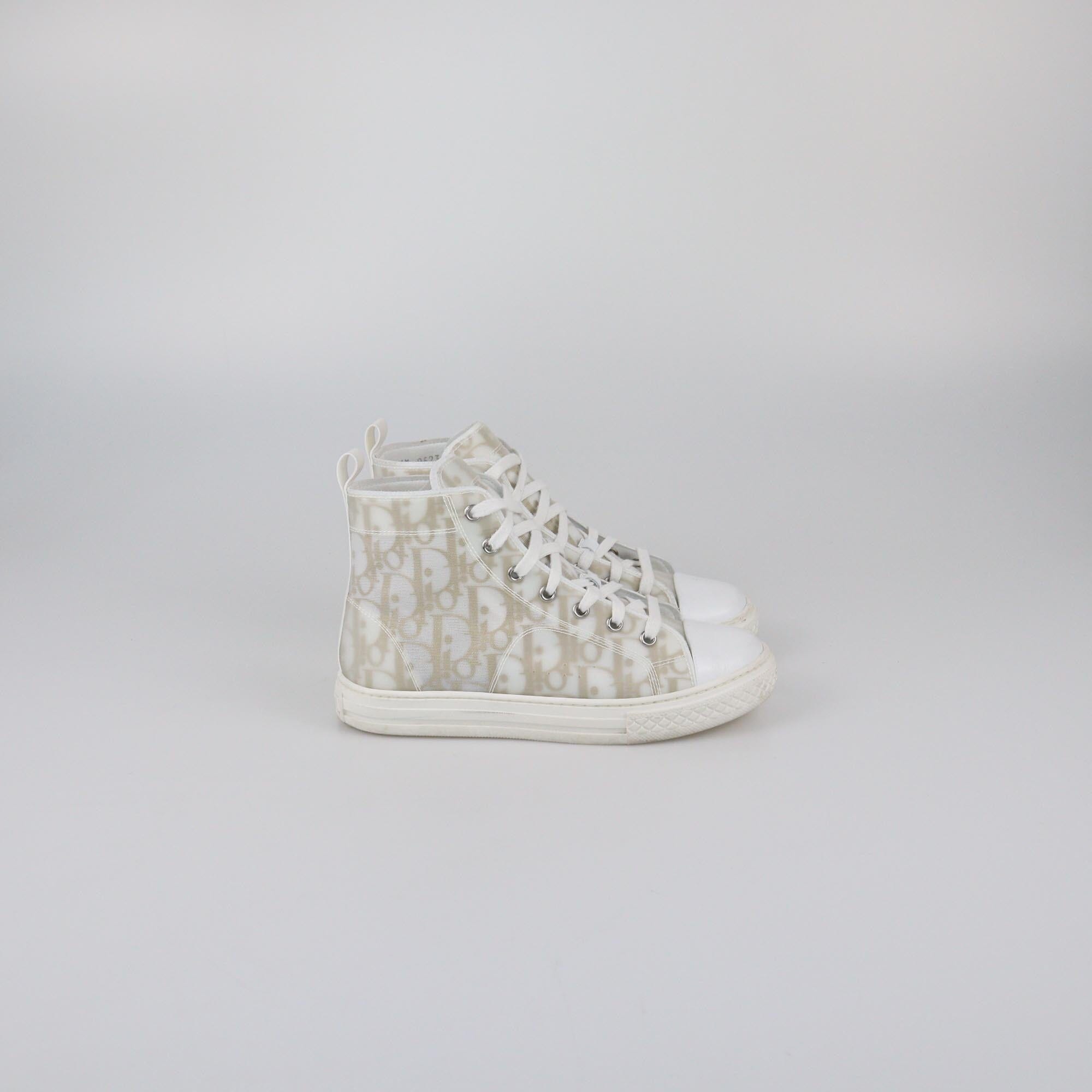 Dior Kids White/Gold B23 High-Top Sneaker Kids Dior Kids 