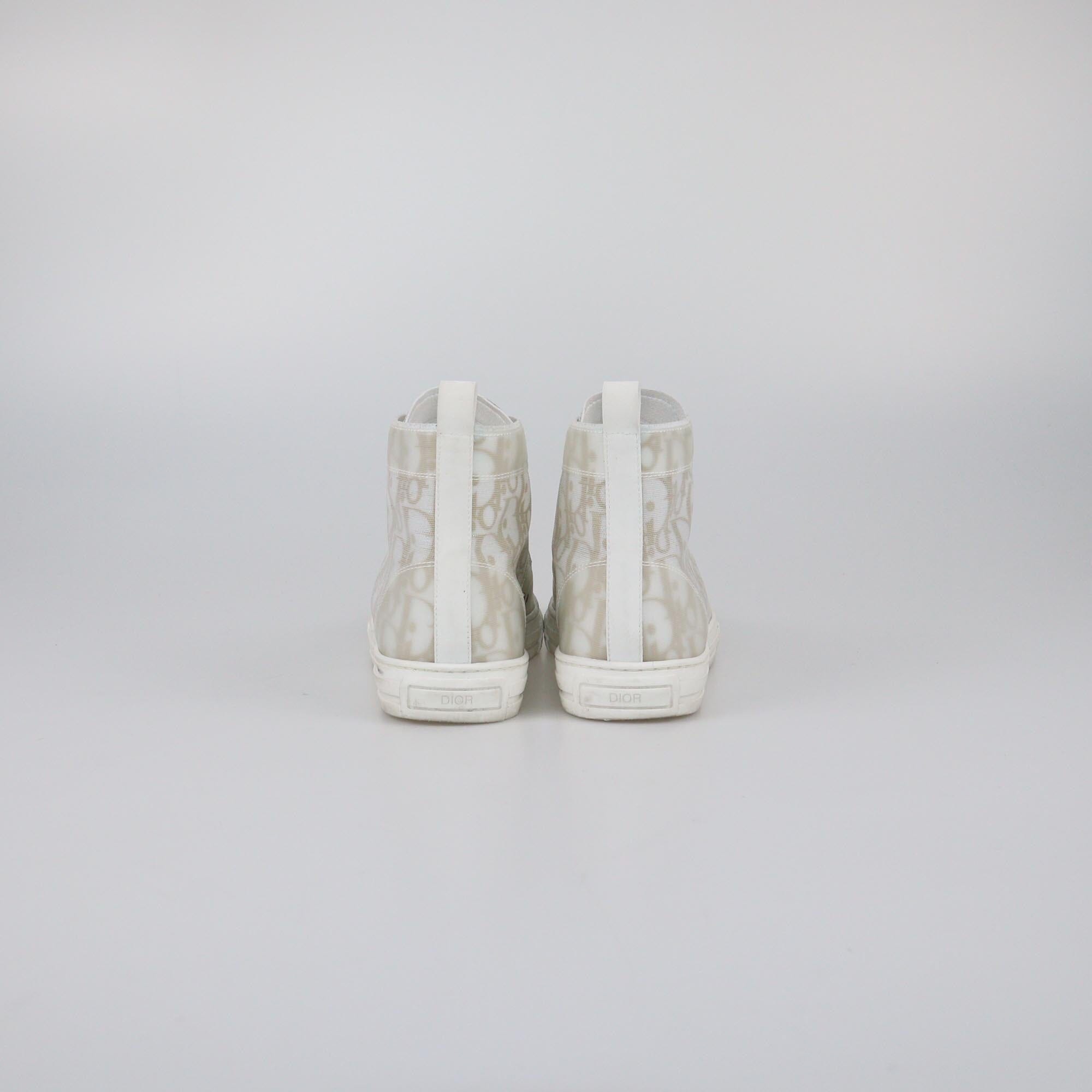 Dior Kids White/Gold B23 High-Top Sneaker Kids Dior Kids 