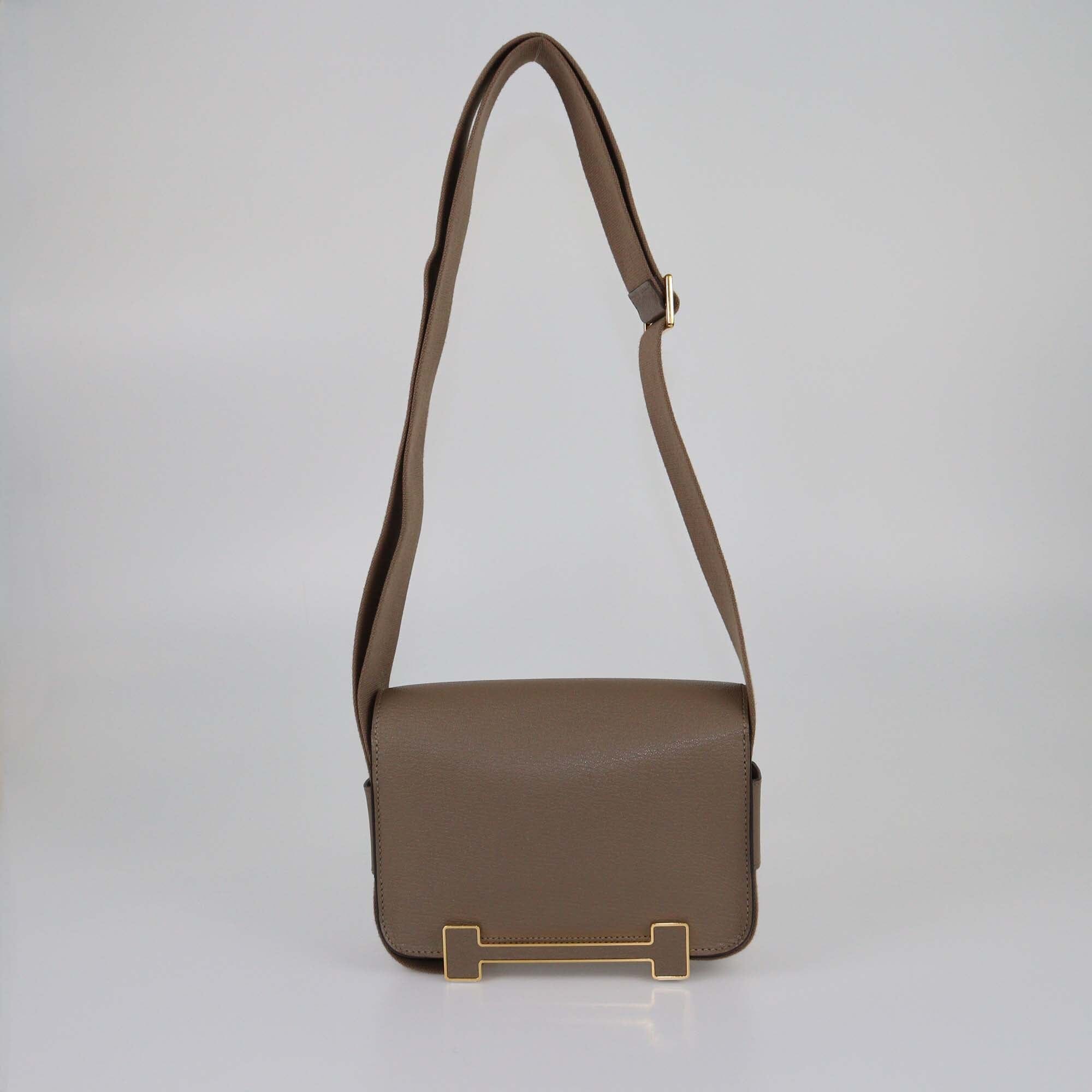 Hermes Etoupe Chevre Mysore Geta Bag Womens Hermes 