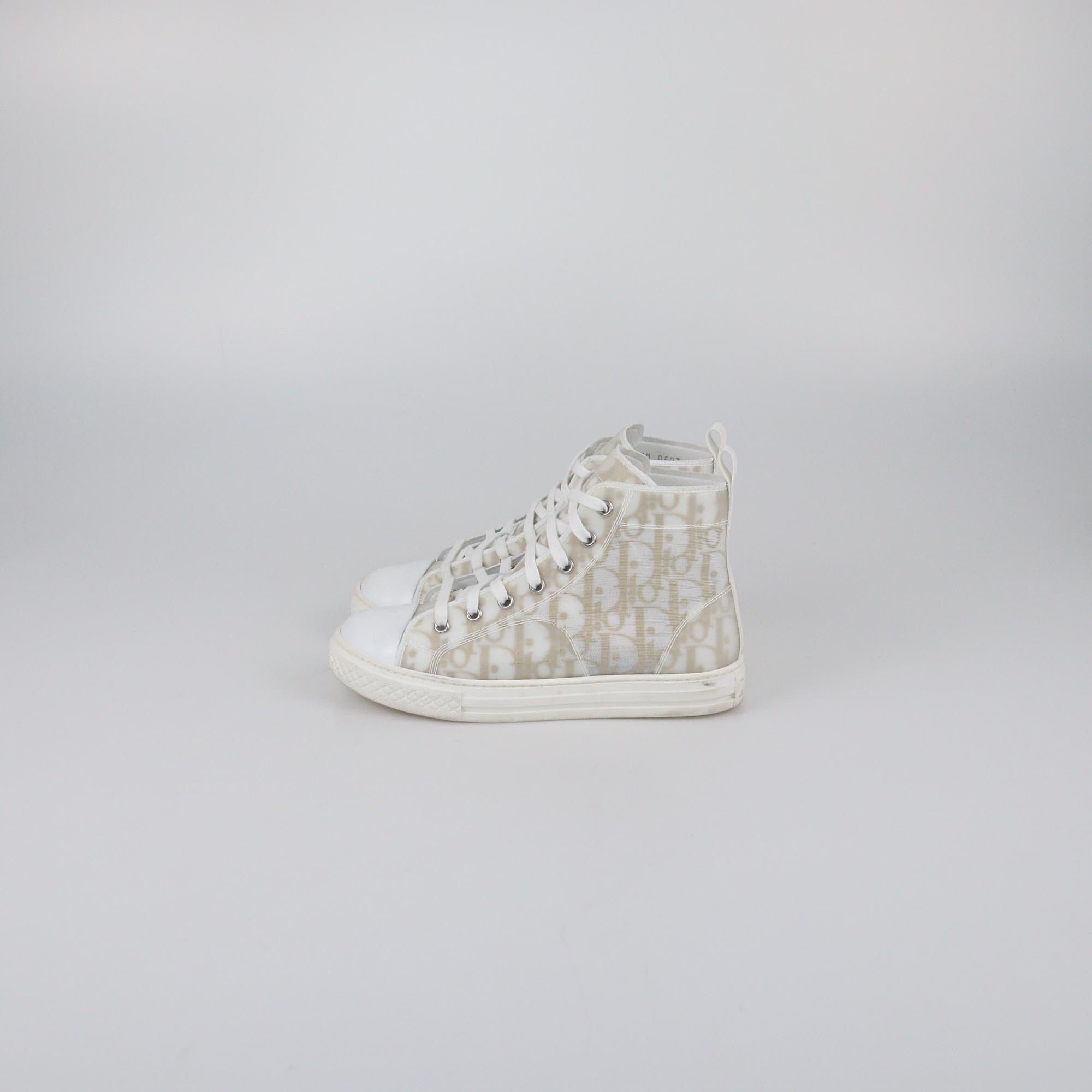 Dior Kids White/Gold B23 High-Top Sneaker Kids Dior Kids 