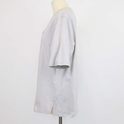 Hermes Light Grey Cotton Etrier en Fragments T-Shirt