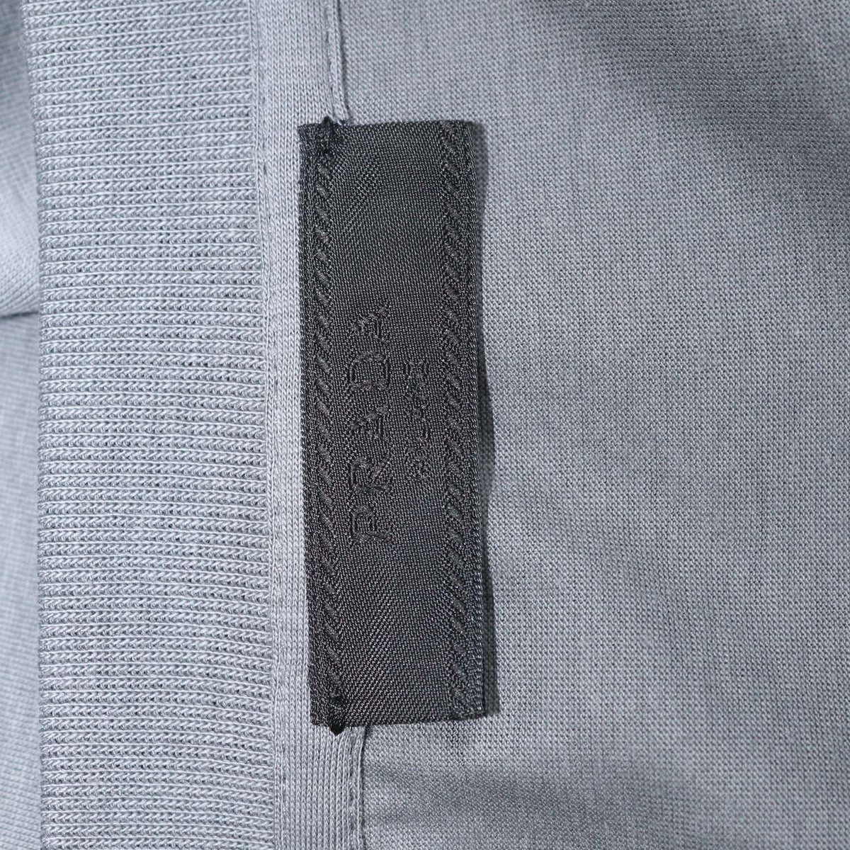 Prada Grey Cotton Triangle Logo Crew Neck T-Shirt