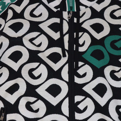 Dolce & Gabbana Multicolor Wool DG Mania Print Hooded Jacket & Jogger Set