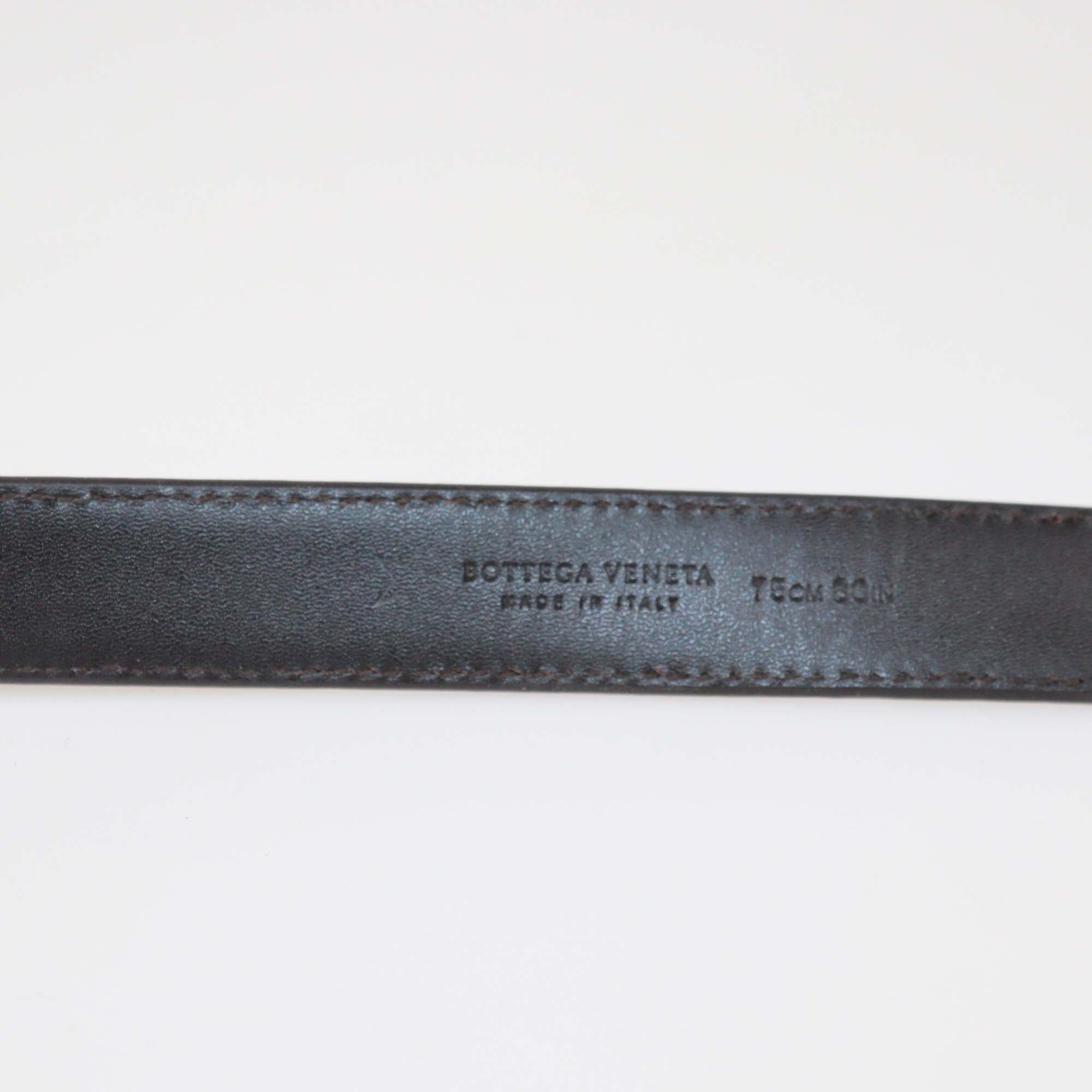 Bottega Veneta Tricolor Python and Alligator Leather Slim Belt