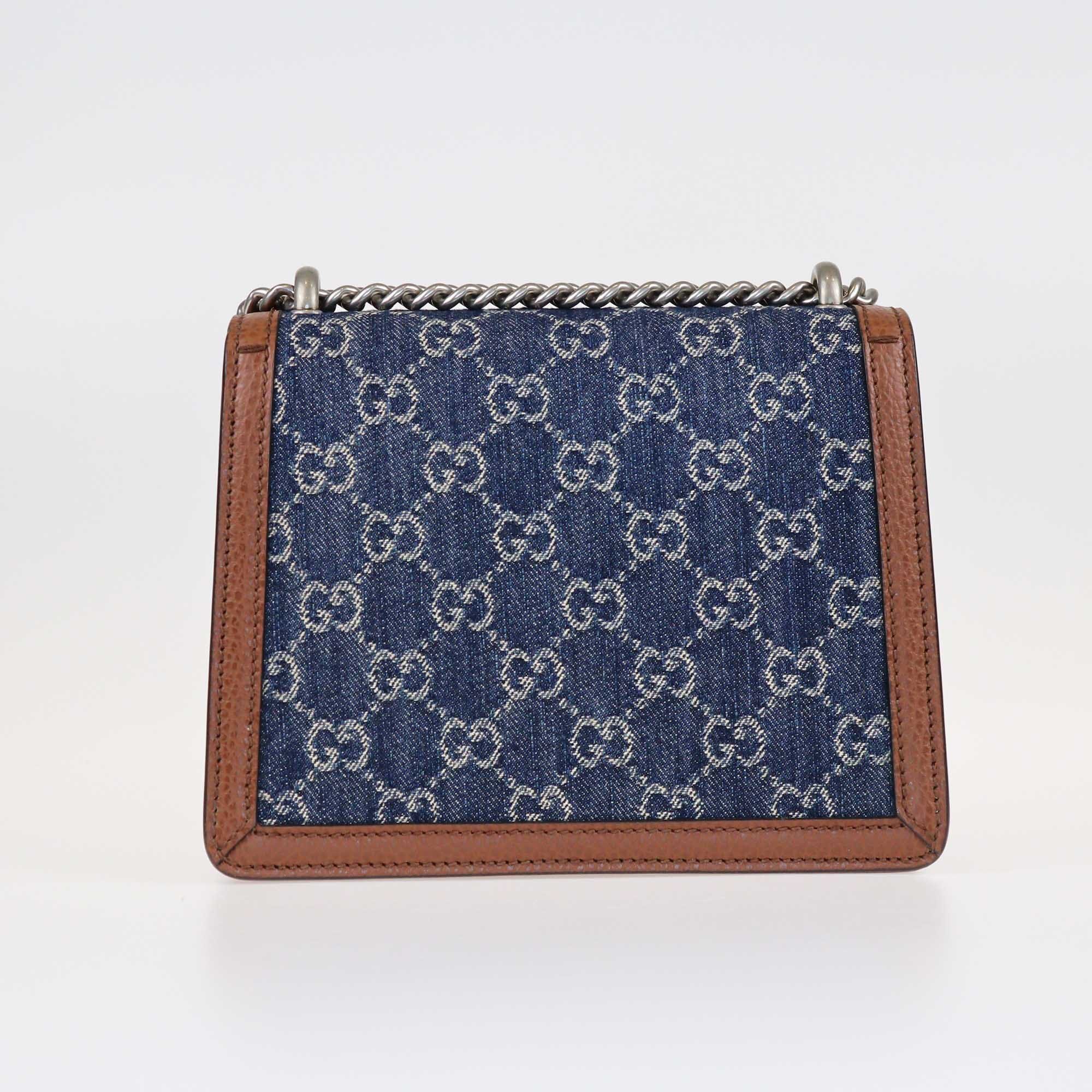 Gucci Blue/Brown Mini Dionysus Shoulder Bag Bags Gucci 