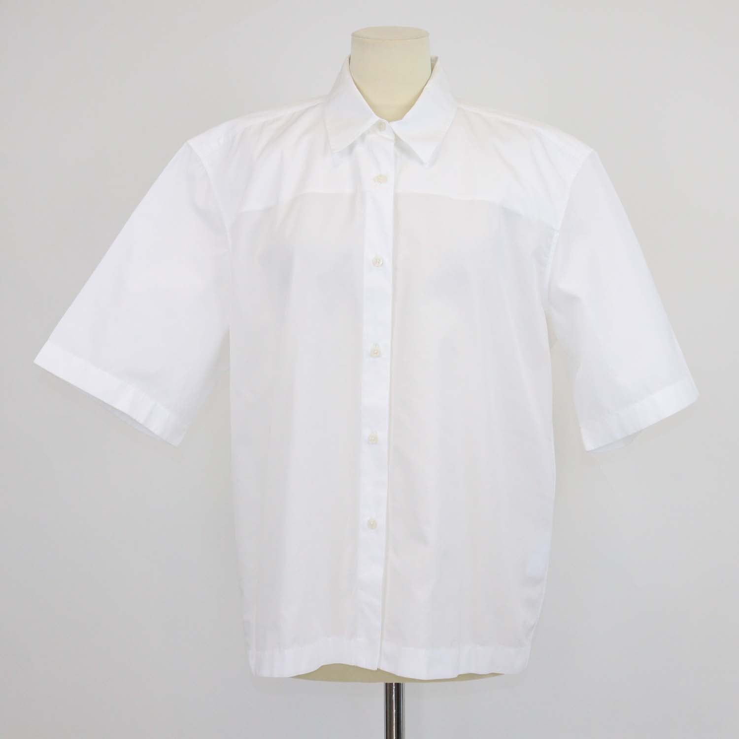 The Latest White Cotton Short Sleeve Shirt