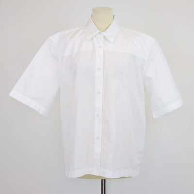 The Latest White Cotton Short Sleeve Shirt