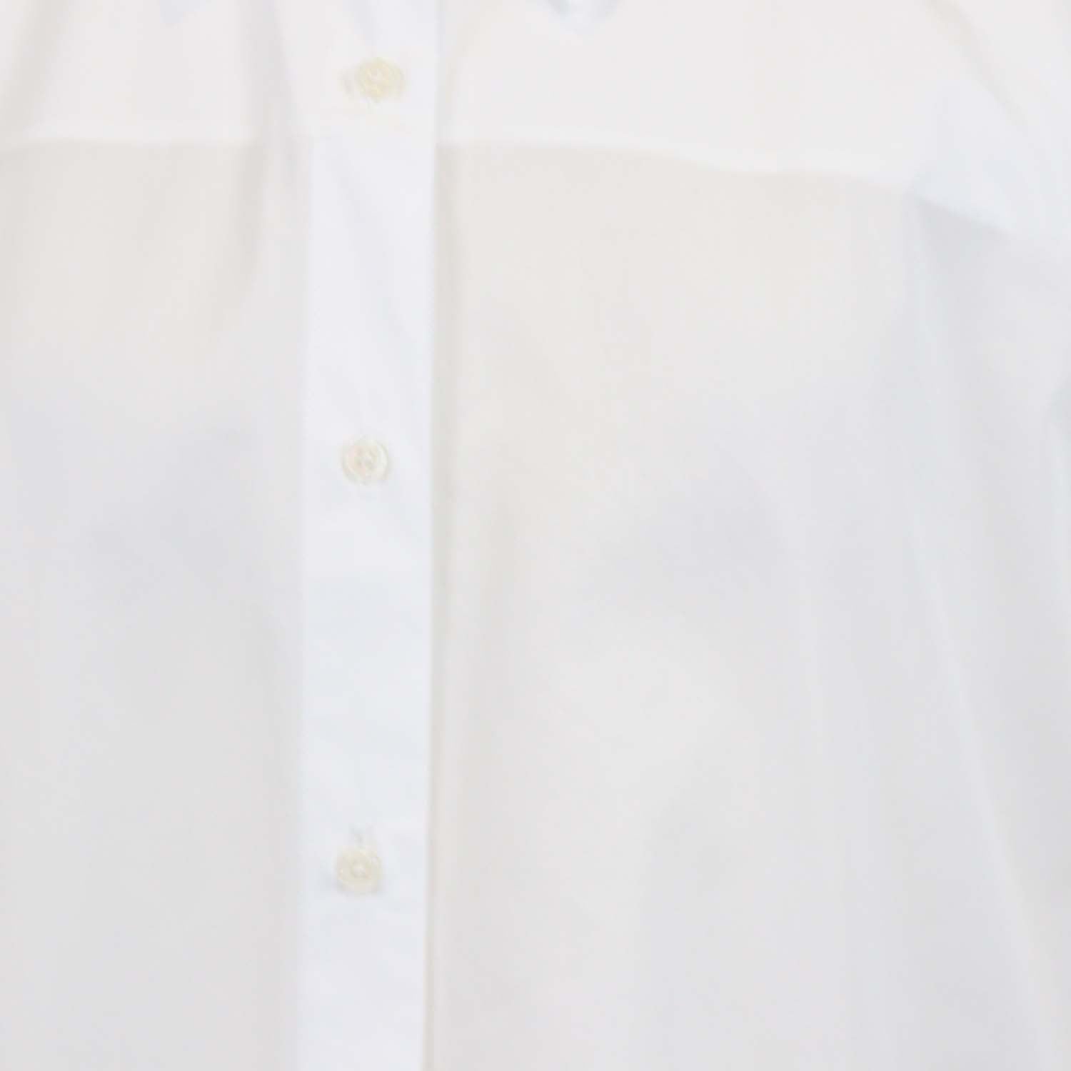 The Latest White Cotton Short Sleeve Shirt