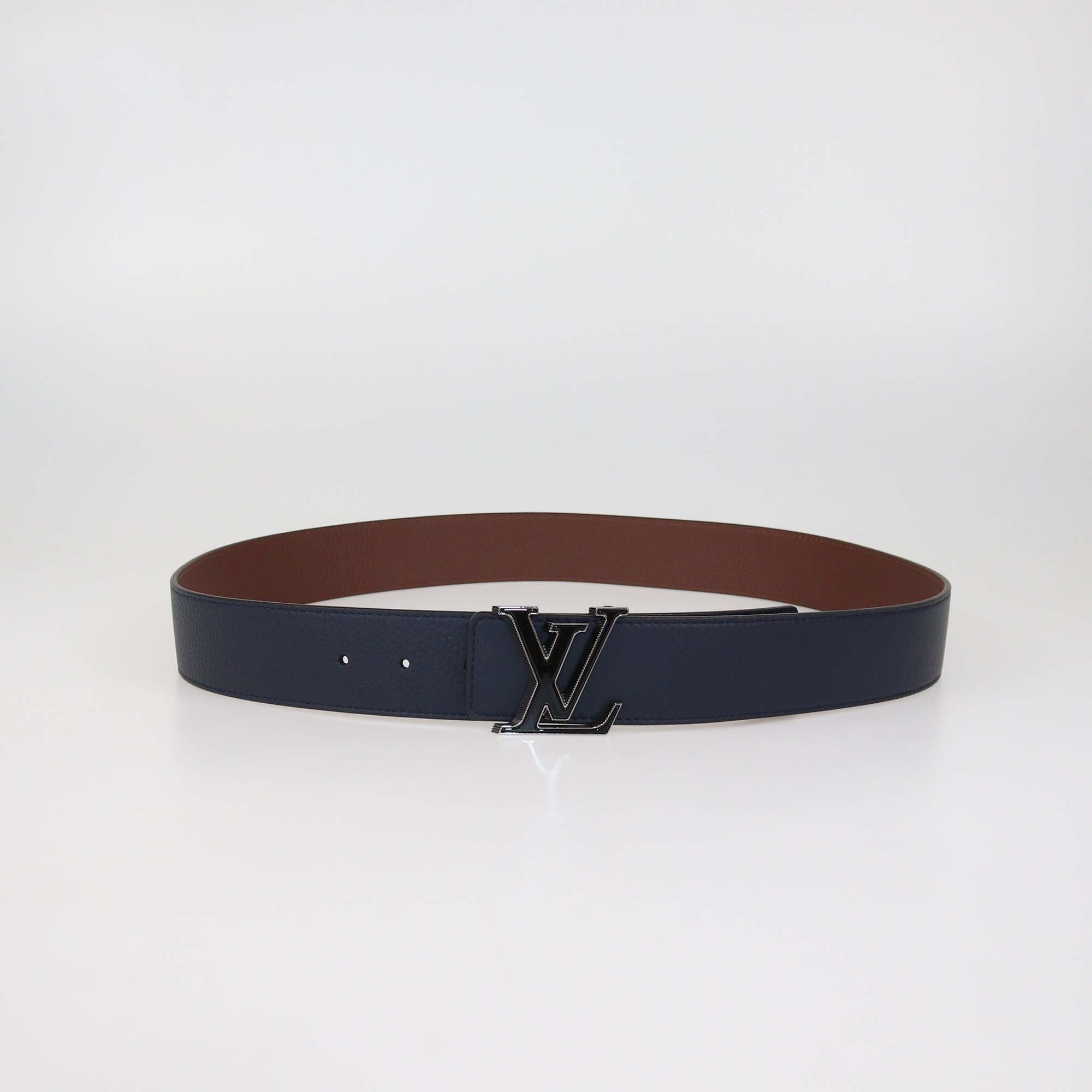 Louis Vuitton Black/Brown Leather Reversible 40mm Tilt Belt