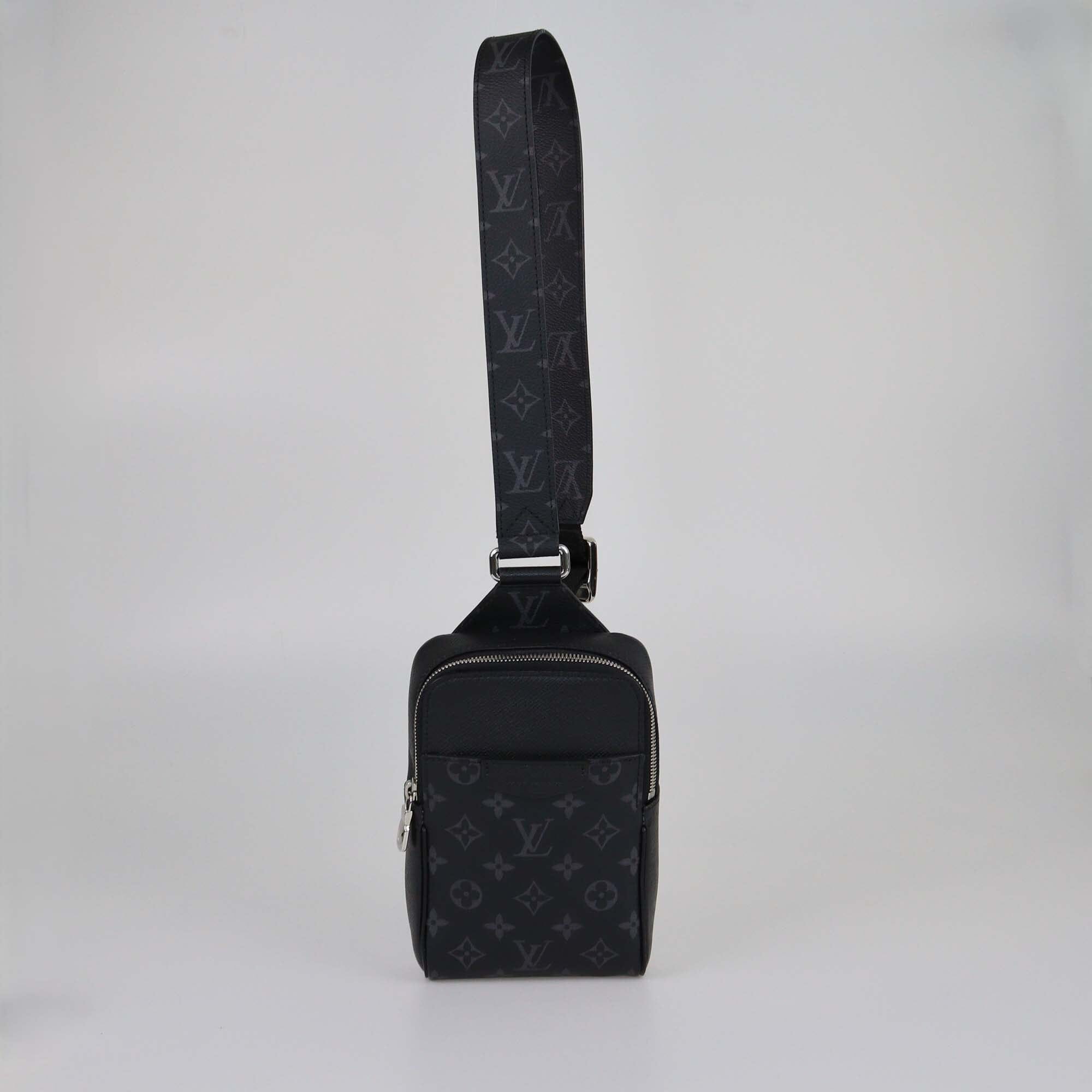 Louis Vuitton Black Monogram Eclipse Outdoor Sling Bag Mens Louis Vuitton 