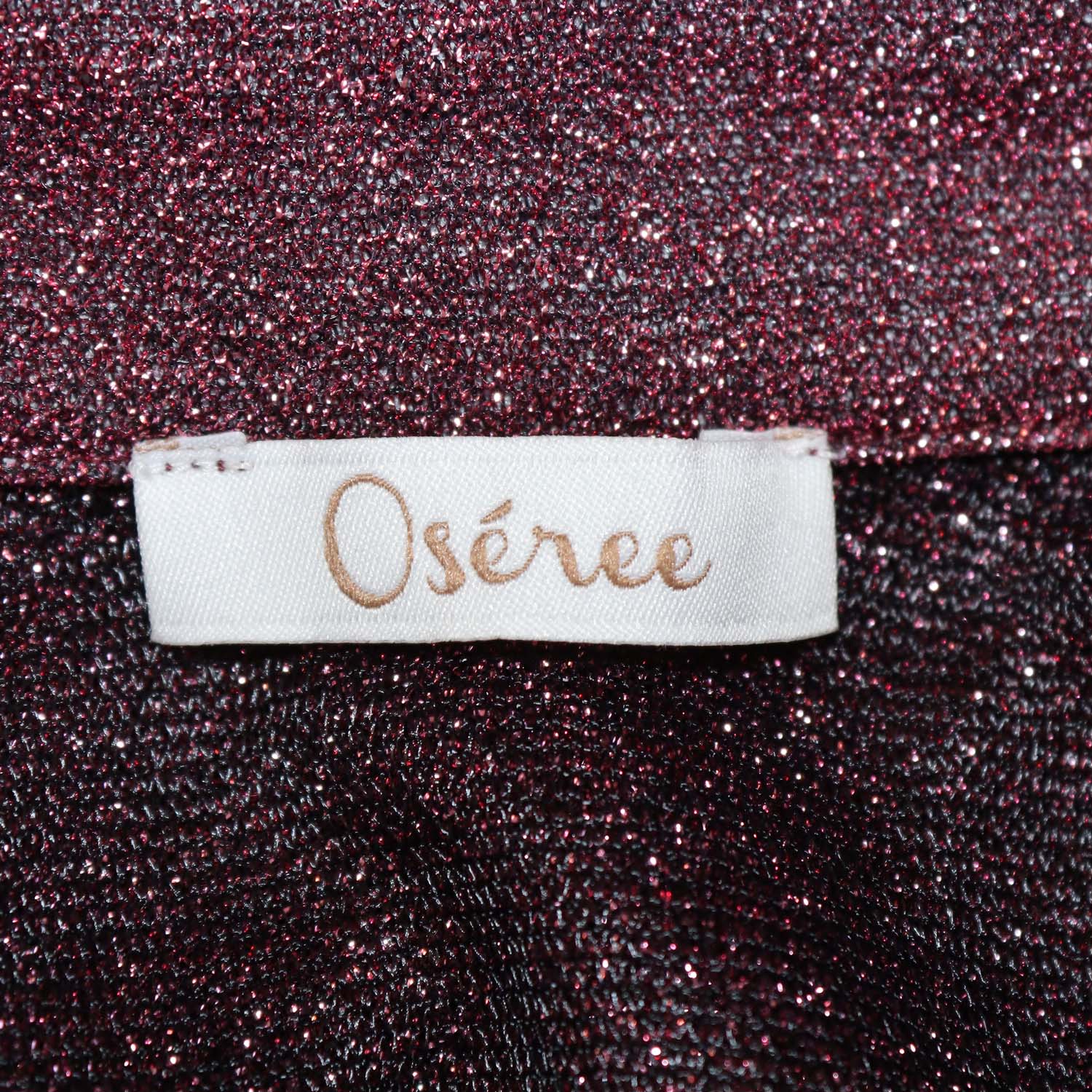 Oseree Pink Metallic Polyamide Lumiere Blouse