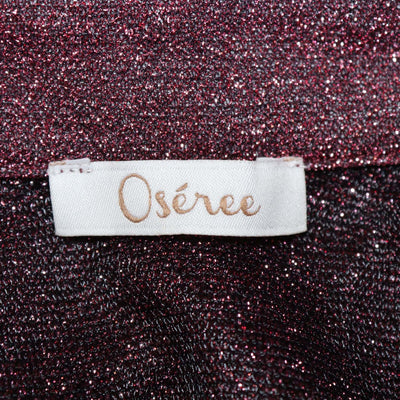 Oseree Pink Metallic Polyamide Lumiere Blouse