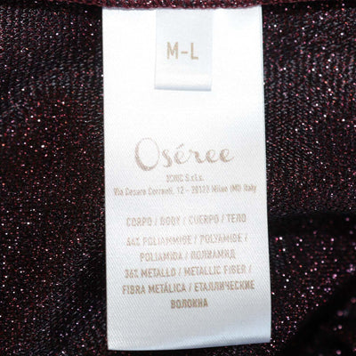 Oseree Pink Metallic Polyamide Lumiere Blouse