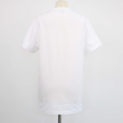 Burberry White Cotton TB Embroidered Crew Neck T-Shirt