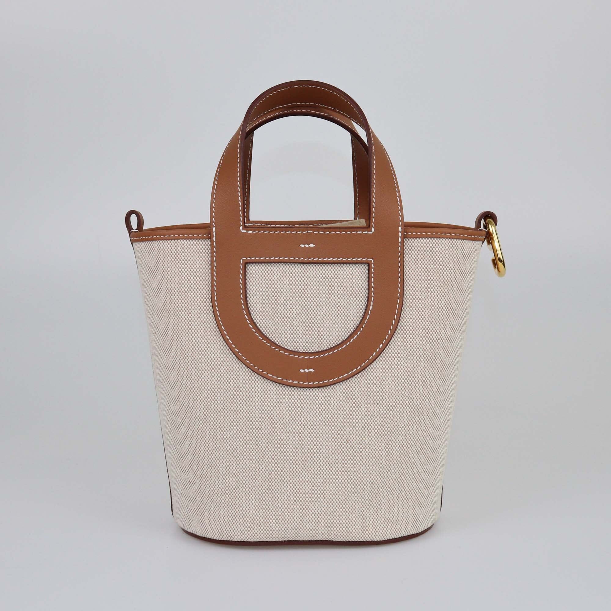 Hermes Beige/Gold In-The-Loop 18 Bag Womens Hermes 