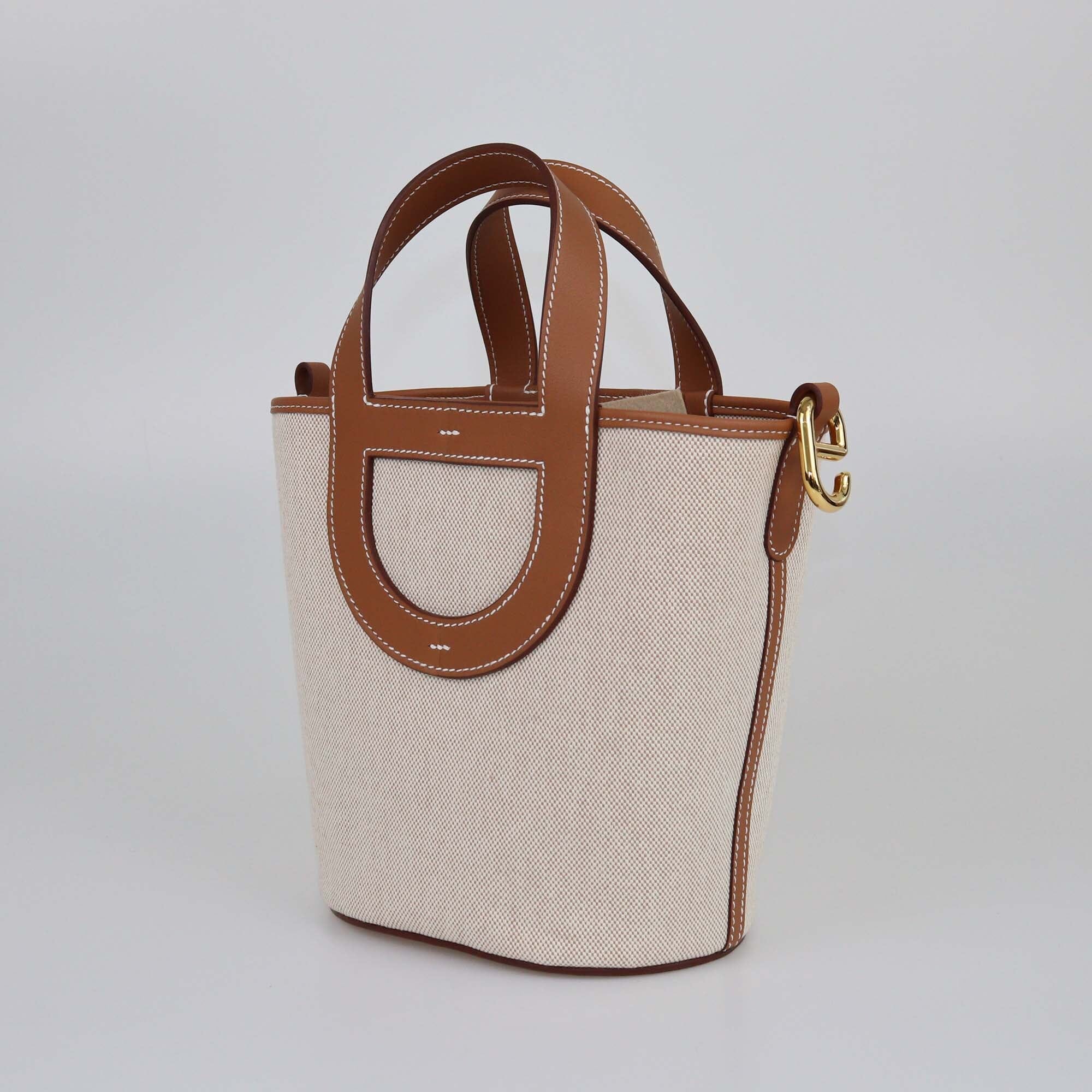 Hermes Beige/Gold In-The-Loop 18 Bag Womens Hermes 