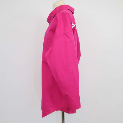 Balenciaga Fuchsia Cotton Logo Swing Shirt