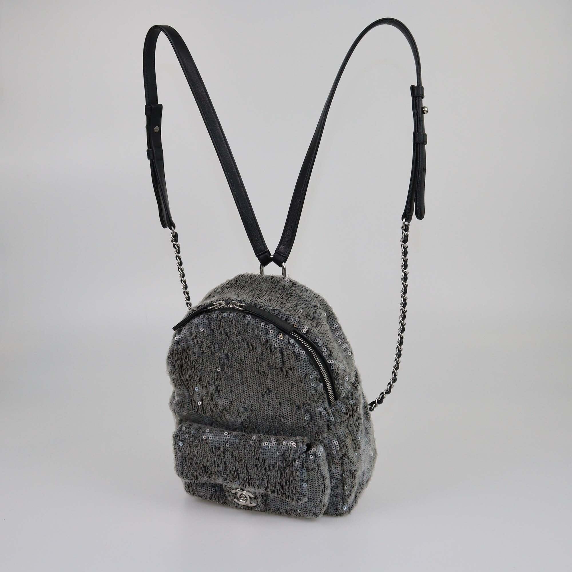 Chanel Gray Mini Waterfall Backpack Womens Chanel 