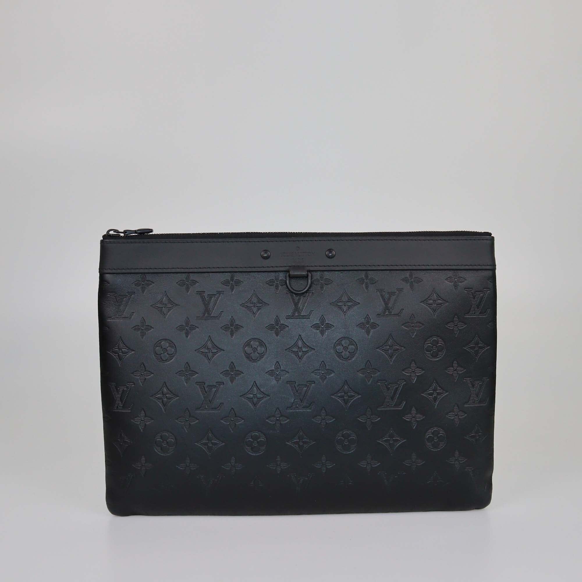 Louis Vuitton Black Monogram Shadow Discovery Pochette Mens Louis Vuitton 