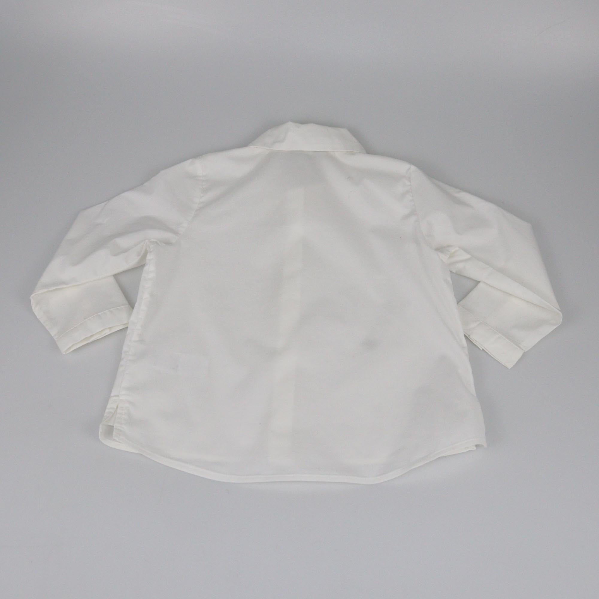 Dior Baby White Bee Embroidered Sleeve Shirt Kids Dior Baby 