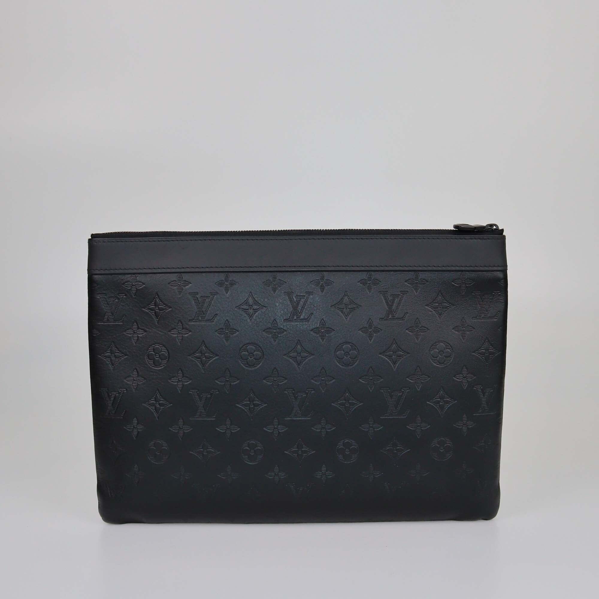 Louis Vuitton Black Monogram Shadow Discovery Pochette Mens Louis Vuitton 