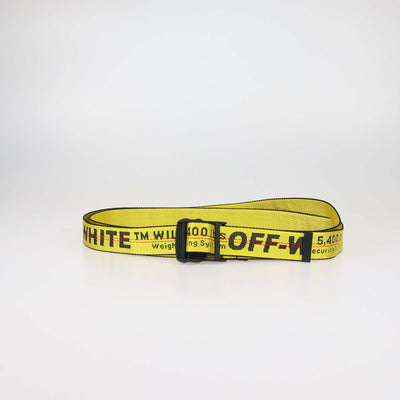Off-White Yellow/Black Nylon Industrial Belt