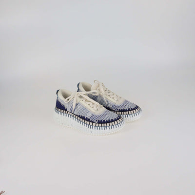 Chloe Cosmic Blue Mesh Fabric Nama Sneakers