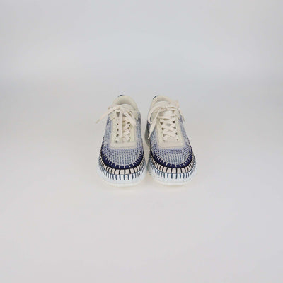 Chloe Cosmic Blue Mesh Fabric Nama Sneakers