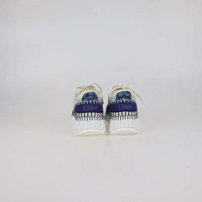 Chloe Cosmic Blue Mesh Fabric Nama Sneakers
