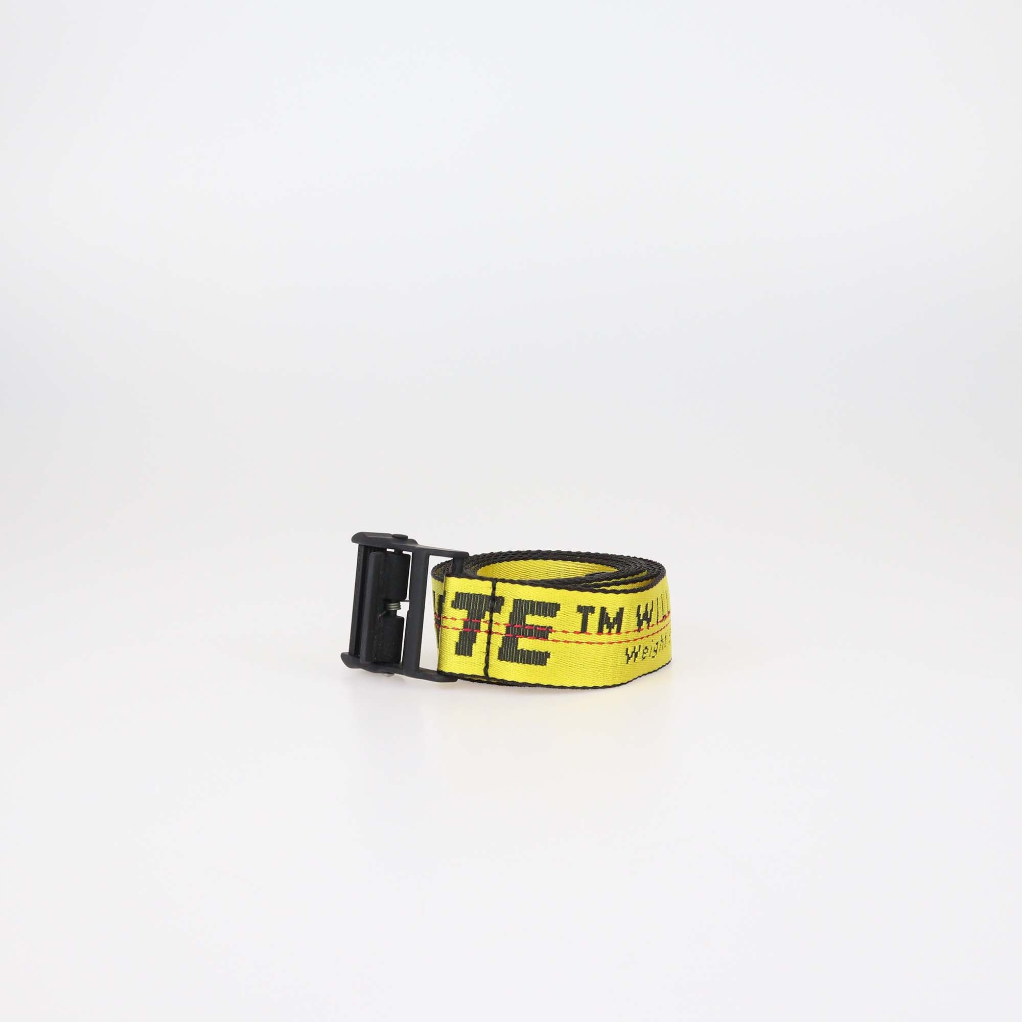 Off-White Yellow/Black Nylon Industrial Belt
