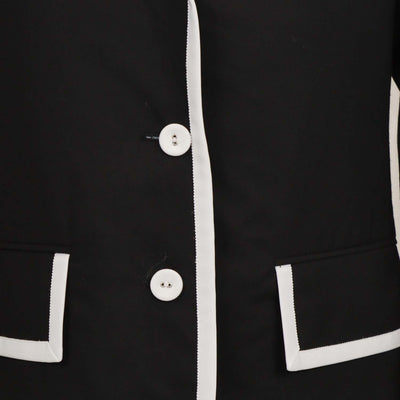 Thom Browne Black Wool Super 120s Plain Weave Blazer