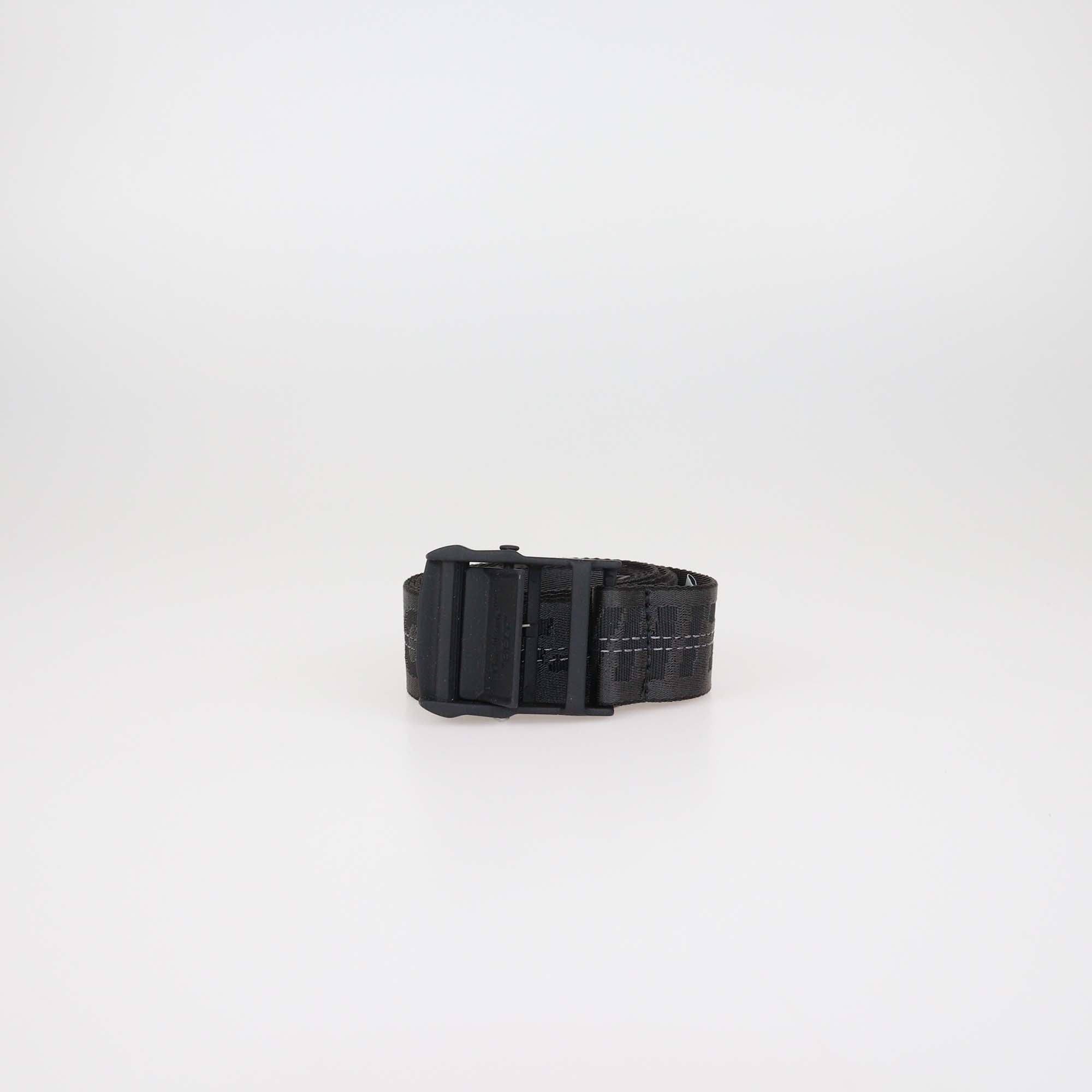 Off-White Black/Grey Nylon Industrial Belt
