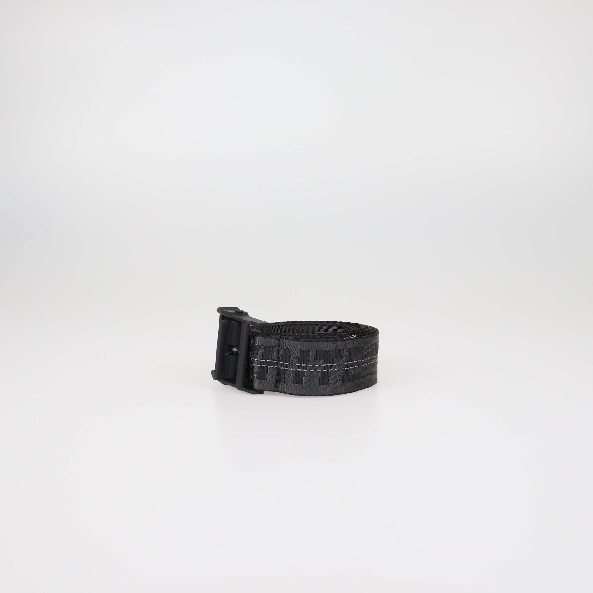 Off-White Black/Grey Nylon Industrial Belt