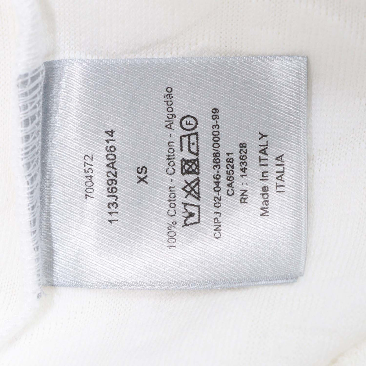 Christian Dior Off White Terry Cotton Jacquard Oblique Relaxed Fit T-Shirt